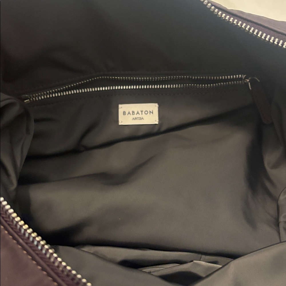 Babaton Aritzia Access Satin Bag Plum Hobo bag oversized deep purple large NWT - Picture 9 of 15